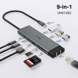STATION ACCUEIL TPLINK UH9120C EN USB C - RJ45 - USB 3.0 - USB C - LECTEUR DE CARTE SD - HDMI